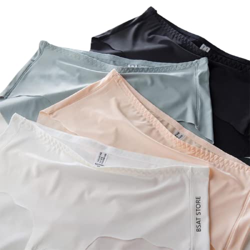 Women's Ice Silk Blend Invisible Lines No Show Hipster Panty (Free Size 28 Till 34)