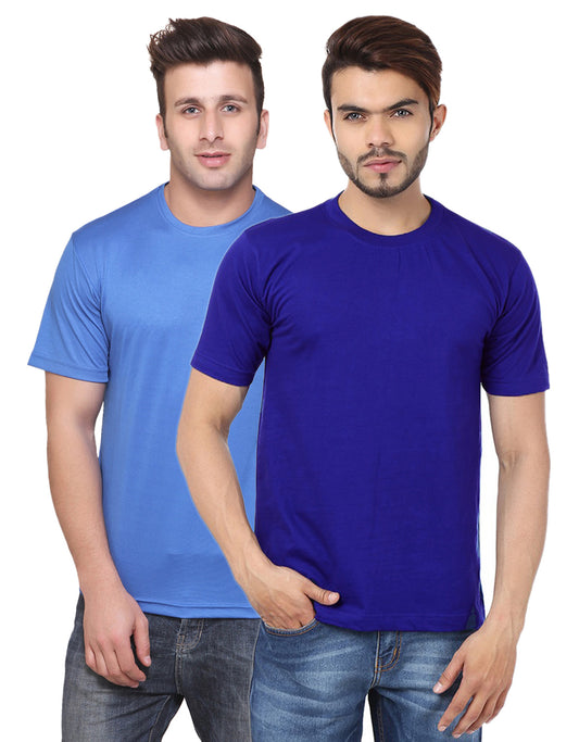 Ketex Round Neck Men's Polyester Blend Dri Fit T-Shirts (Pack of 2)
