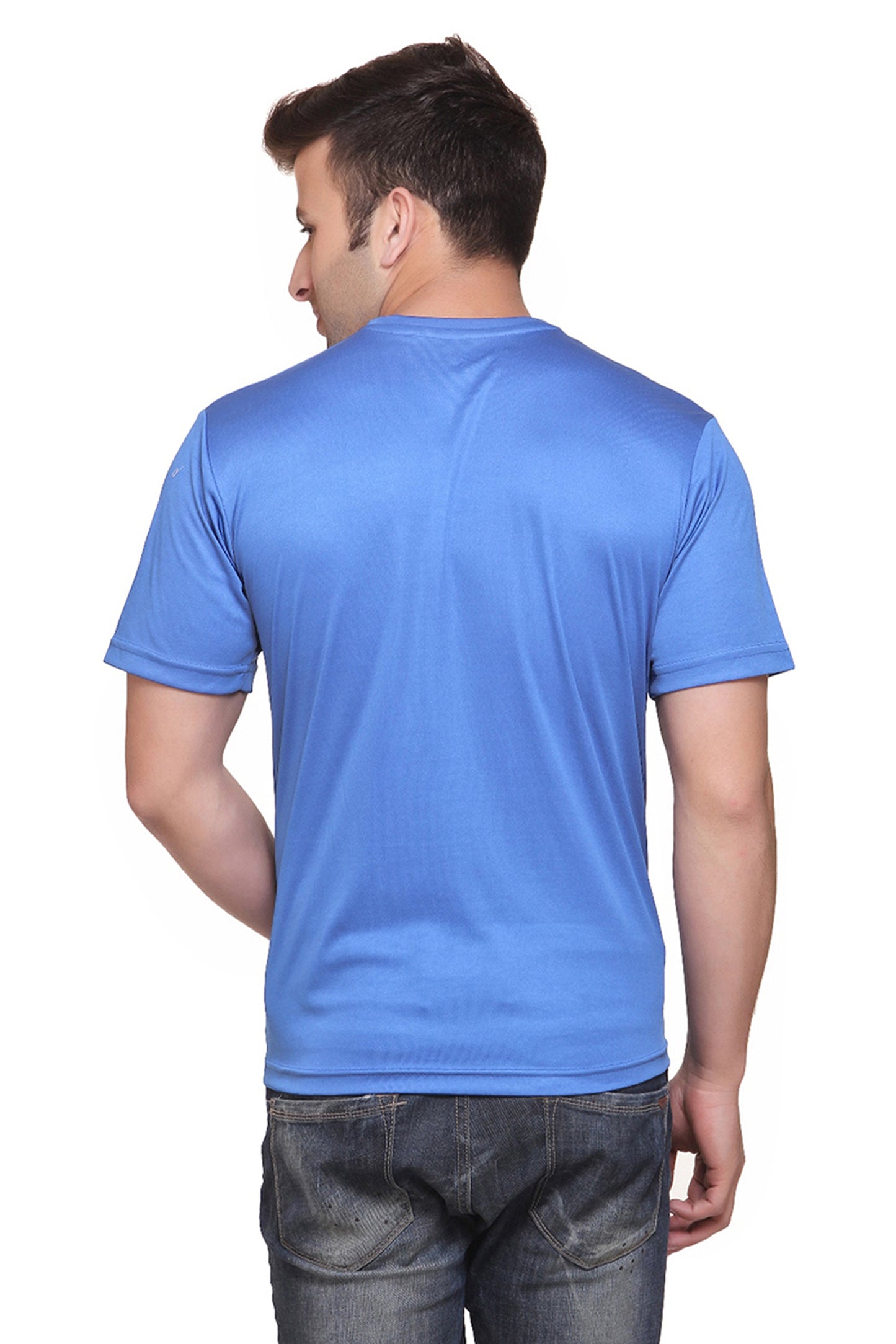 Ketex Polyester Dri-Fit Half Sleeves Round Neck T-Shirt ( Pack of 4 )