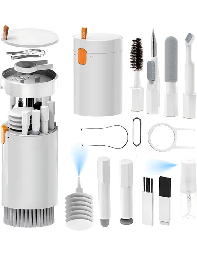 20 in 1 Electronic Cleaning Kit, Multi-Purpose Device Cleaner Cleaning Kit for Laptop